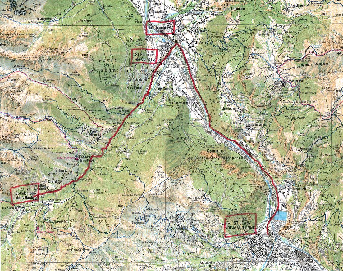 De St-Colomban-des-Villards à St-Jean-de-Maurienne